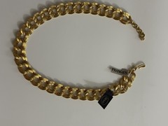 Monet Chunky Gold tone Necklace With Hook Closure . Bright Gold Tone￼