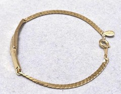 Givenchy G Logo Plate Bracelet 18cm Used Waterproof