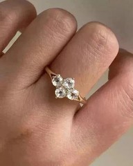 2Ct Round Cut Lab Created Diamond Wedding Women’s Ring 14k Yellow Gold Plated