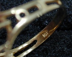Vintage 10K Yellow Gold Citrine Marquise Cluster Cocktail Ring Size 6 417 Solid