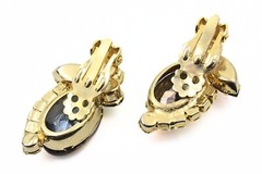 Superb JULIANA DE Delizza Elster Heliotrope Green Fall Bracelet Earrings Set