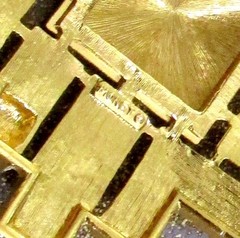 VTG RUNWAY LARGE MONET PAS D’OR GP BROOCH PENDANT BRUTALIST/GLOSSY MODERNIST 70s