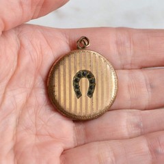 Antique Edwardian Locket – Double-Sided Locket – Gold Filled