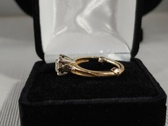Vintage 14K White Gold Diamond Engagement Ring w/Jewelry Appraisal Papers