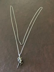 VTG Solid Silver Erotic Kama Sutra Pendant 1.25″w/Continous Chain 34″ (No Clasp)