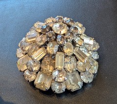 Vintage Large Eisenberg 7 tier Crystal / Glass Brooch