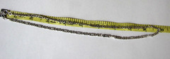 Vintage Sterling Silver Figaro Chain Necklace 20″ 4.6mm 18.9 Grams Signed Italy