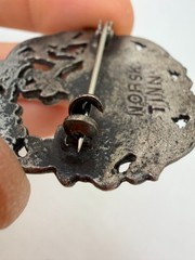 Norsk Tinn Peer Gynt Brooch Viking Style Pin Unisex