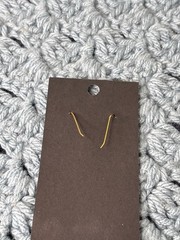 Vintage Goldtone Leaf Dangle 1.5. inches