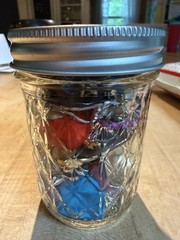 Mystery Lot Jar full of 75 Vintage Single Earrings, Some SIGNED, Great Condition