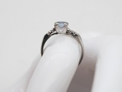 Antique 1920s $3000 1.50ct Ceylon BLUE Sapphire Diamond Platium Ring