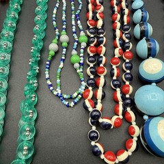 Vintage Necklaces Lot of 9 Beads Plastic Lucite Costume Jewelry