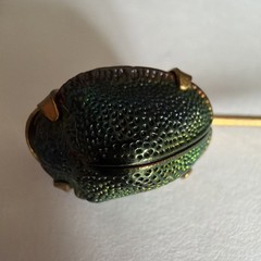 Antique Victorian Egyptian Revival Scarab Jewel Beetle Stick Pin circa 19th Cent