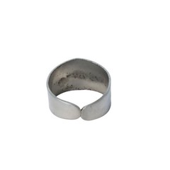 Antique Pisces Engraved Aluminum Horoscope Zodiac Ring Adjustable 7