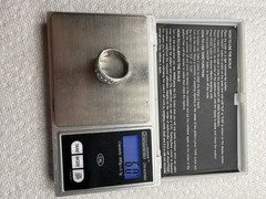 925 Sterling Silver Geometric Pattern Band Ring Sz 8.25 6 Grams