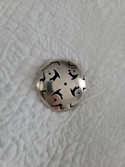 Taxco Sterling Shadow Box Pin Pendant Cut Out Work Mexico TM-205