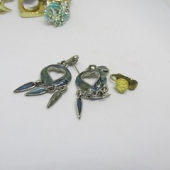 Jewelry Vintage Many pieces wearable 5 oz. Ring Earrings Pendants Stick Pin