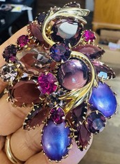 ALICE CAVINESS Brooch Earrings Set Unsigned Vintage Jewelry Verified