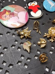 Lot Of Bird Themed Pins And Pin Back Buttons Bird Pin Lot MDTAP