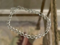 Vintage LGB Balfour Sterling Silver Curb Link Chain Bracelet 7 Inches 8 Grams