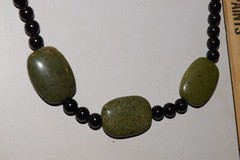 Vintage to now plastic stone beaded necklace