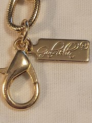 Vtg Goldette Lariat Gold-Tone Necklace w Mother-of-Pearl Pendant