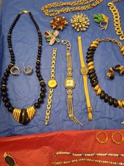 Vintage Jewelry. Monet, Napier, Coro, Givenchy, Joan Rivers, Ora, Bulova, Etc