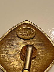 vintage Lanvin enamel earrings.