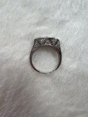 Antique Edwardian Platinum “Toi et moi” Diamond Ring Size 5
