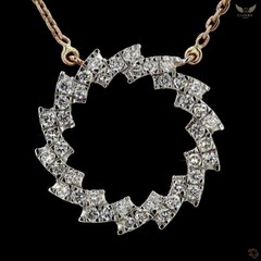Lab Created Diamond 0.50ct Pendant Necklace Rose Gold Plated Gift