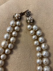 Early Vintage Miriam Haskell Baroque Pearl Necklace – Signed/Stamped – Beautiful