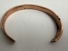 Vintage Mixed Metal Braided Magnetic Cuff Bracelet – copper, brass, and silver