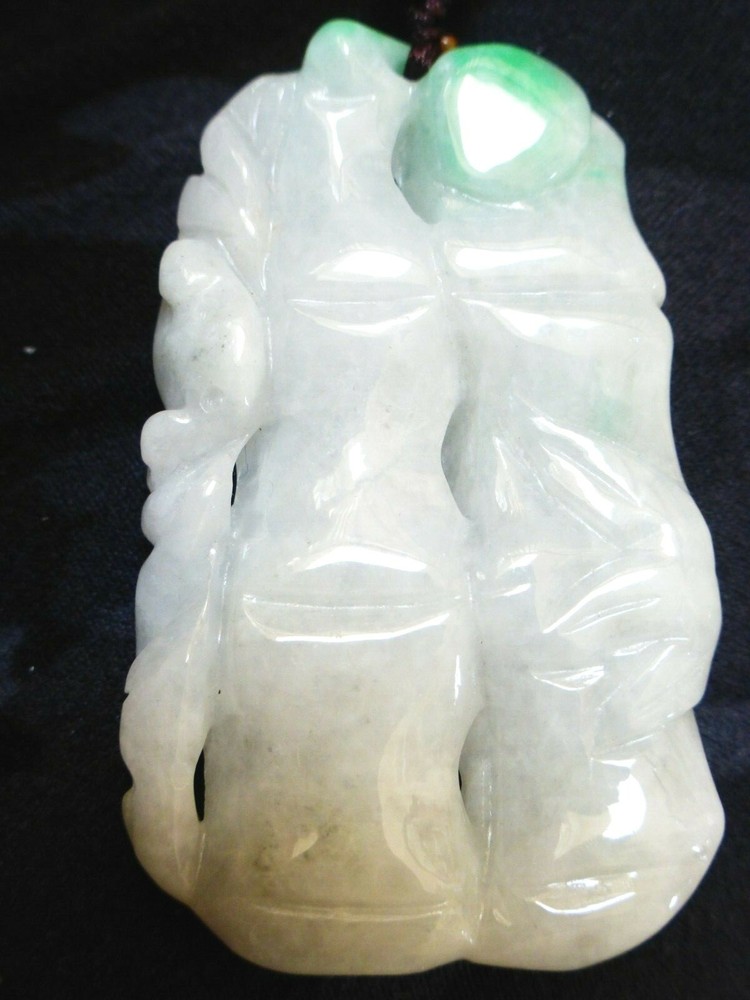 Chinese Natural Carved Jade Pendant