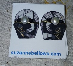 Suzanne Bellows 3 Piece Signed Necklace, Bracelet & Earrings. One Of A Kind!