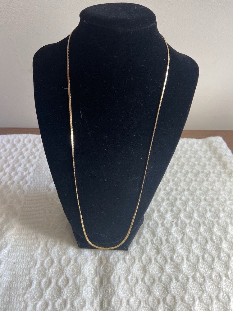 ✨ VINTAGE SIGNED NAPIER® GOLD PLATED 24″ SERPENTINE S-LINK CHAIN NECKLACE (5g) ✨