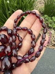 Wonderful Amber Cherry Bakelite Necklace 56 Grams