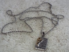 Silvertone Goldtone May the Spirit of the Lord Guide You Pendant Necklace (A45)