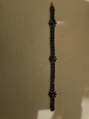 Stunning Vtg 925 Sterling Silver Almandine Garnet Bracelet