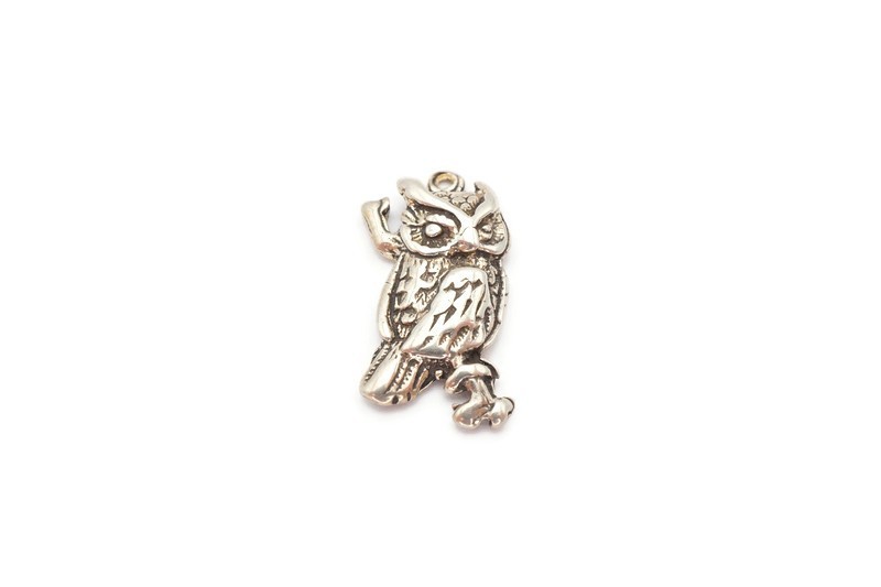 Vintage Sterling Silver 925 Owl Charm