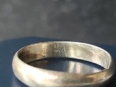 925 Sterling Silver Band Ring Vintage, SIZE US 11.25, READ Description