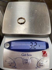 925 Sterling Silver China Hidalgo CZ Gold Toned Eternity Band