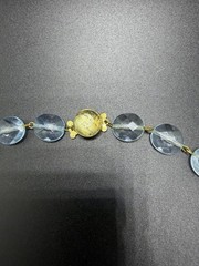 1940’s-1950’s Art Deco Rival Lucite Blue Necklace