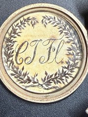 RARE Victorian Post Mortem Mourning Hair Pocket Watch Victorian