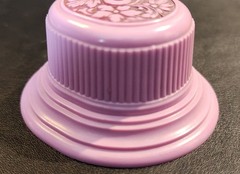 Vintage Rare Art Deco Noveau Transitional Lilac Purple Celluloid Ring Box