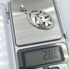 Pendant TEKA silver 835 Flowers Art Nouveau T.Klotz Germany 1960-70s vintage