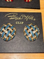 Six pair of vintage Birch Hill clip on earrings. Beautiful!