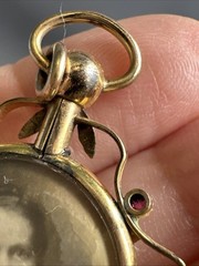 Antique Gold Filled Double-Sided Photo Pendant