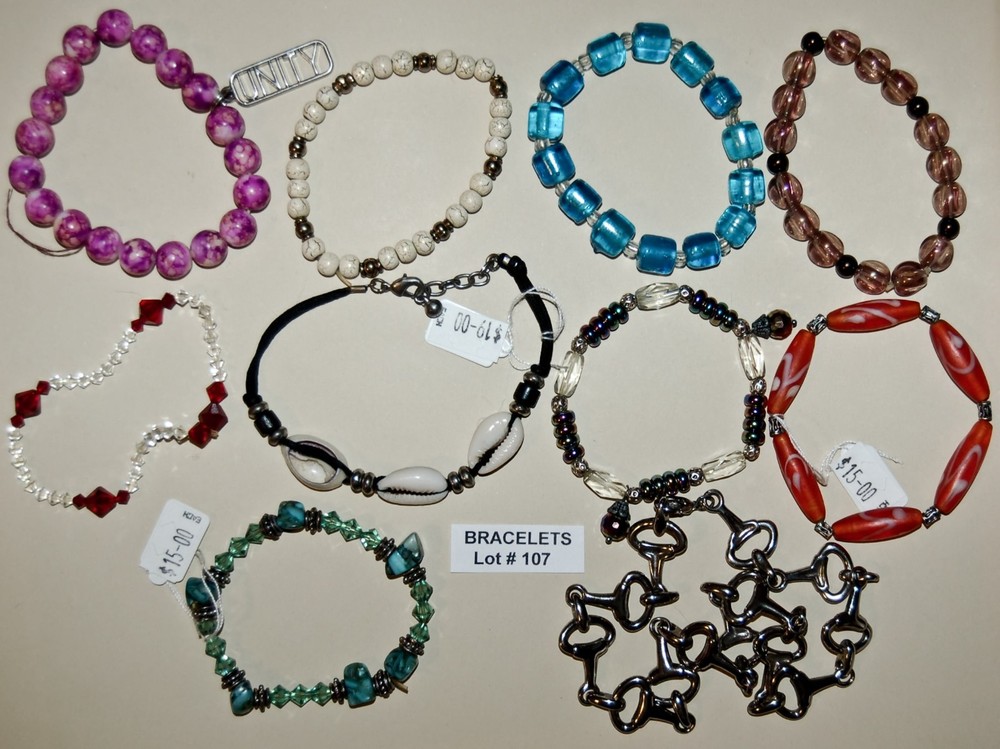 VINTAGE JEWELRY Bracelets 10 Pieces Nice Bargain Lot! Lot#107