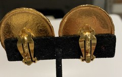 Vintage Carolee Carol Lee Gold Tone Clip Earrings C06