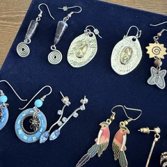 Assorted Vintage & Modern Costume Earrings Lot Beautiful Variety 17 Sets